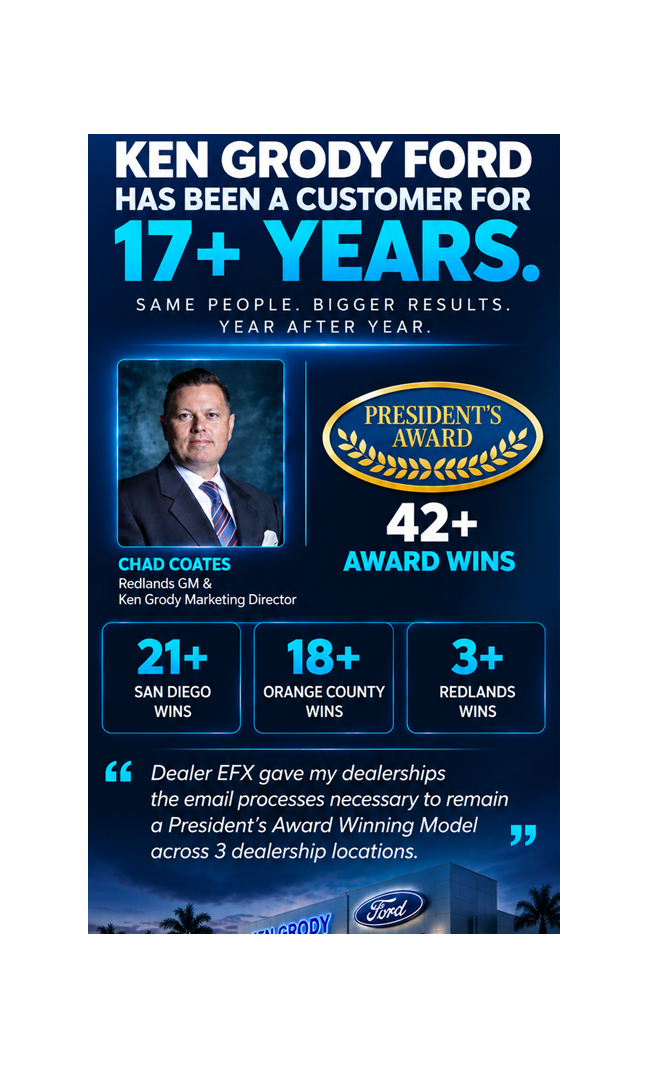 Dealer EFX dealership results